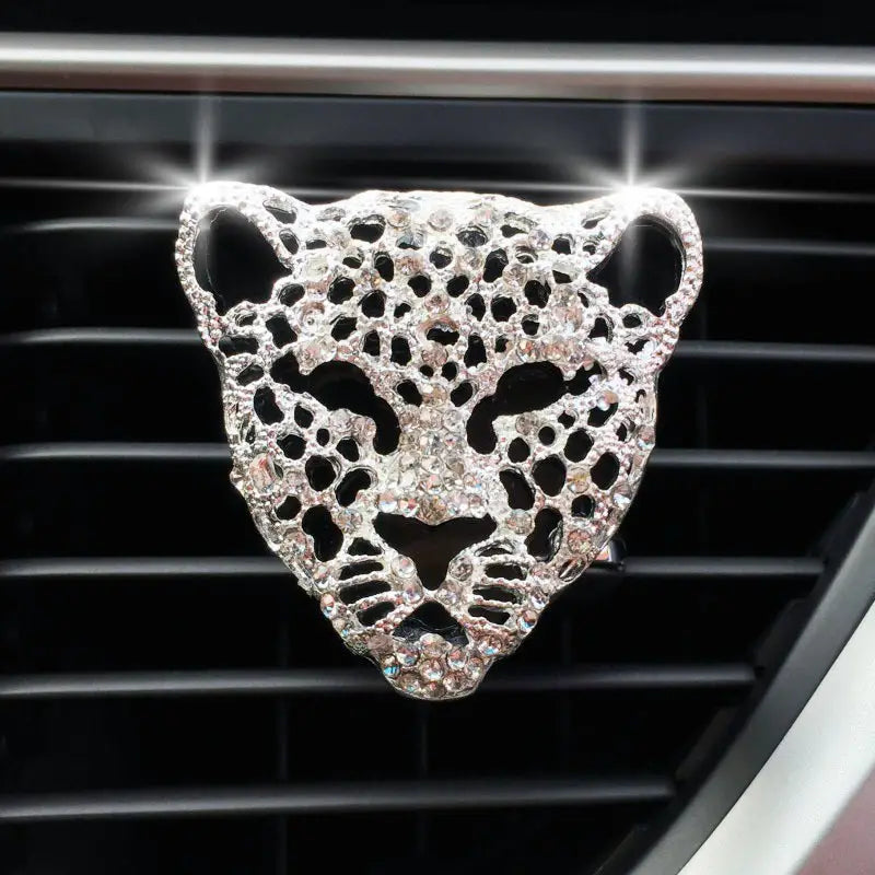 Diamond Leopard Car Air Vent Perfume Clip