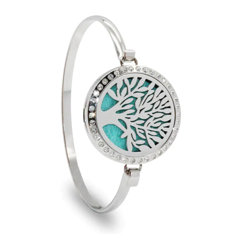 Fashionable Titanium Steel Hollow Perfume Bracelet