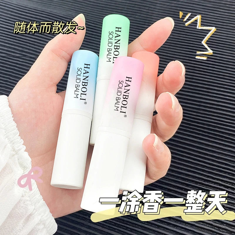 4pcs Portable Solid Perfume Sticks Fruity Scent