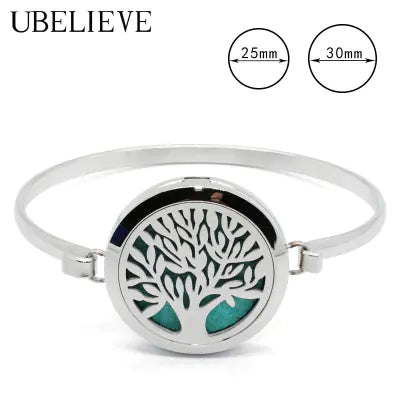 Fashionable Titanium Steel Hollow Perfume Bracelet