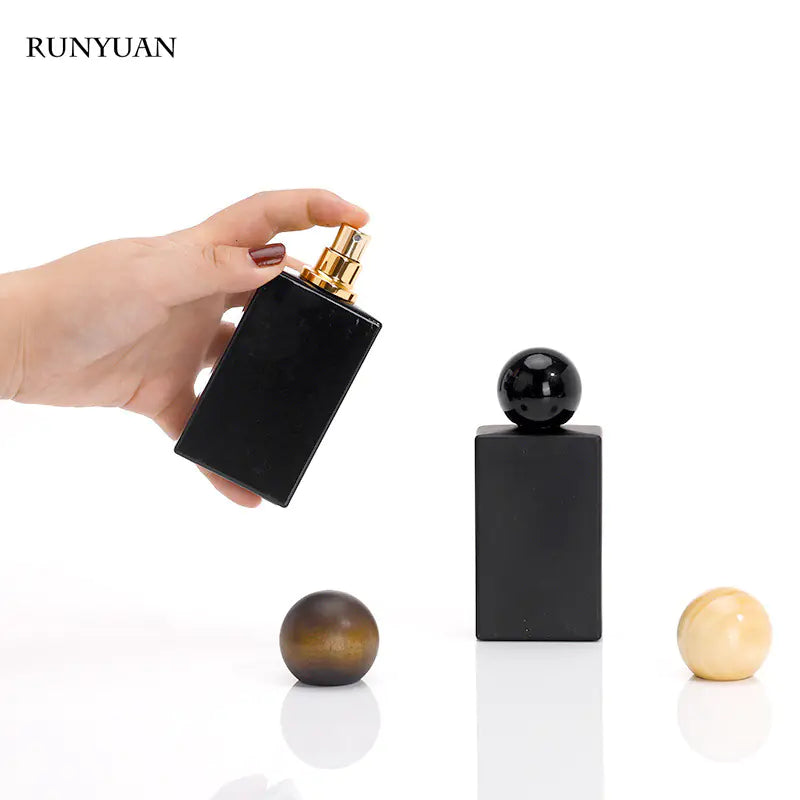 Wholesale 100ml Black Perfume Spray Bottle