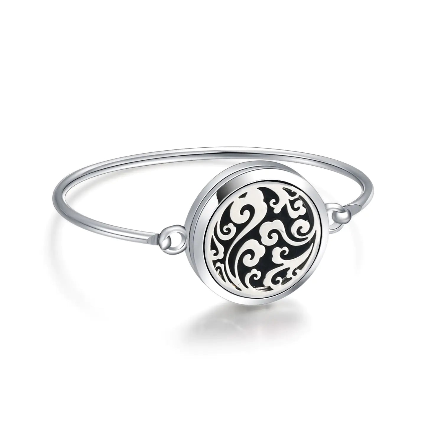 Fashionable Titanium Steel Hollow Perfume Bracelet